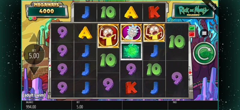 Rick and Morty Megaways slot demo